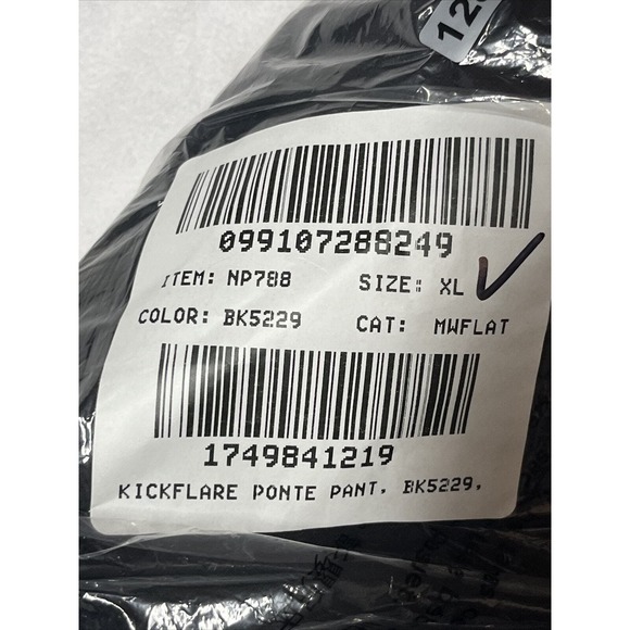 Madewell Knit Kick Flare Ponte Pants Womens XL High Rise Stretch Black Pull On - Picture 9 of 9